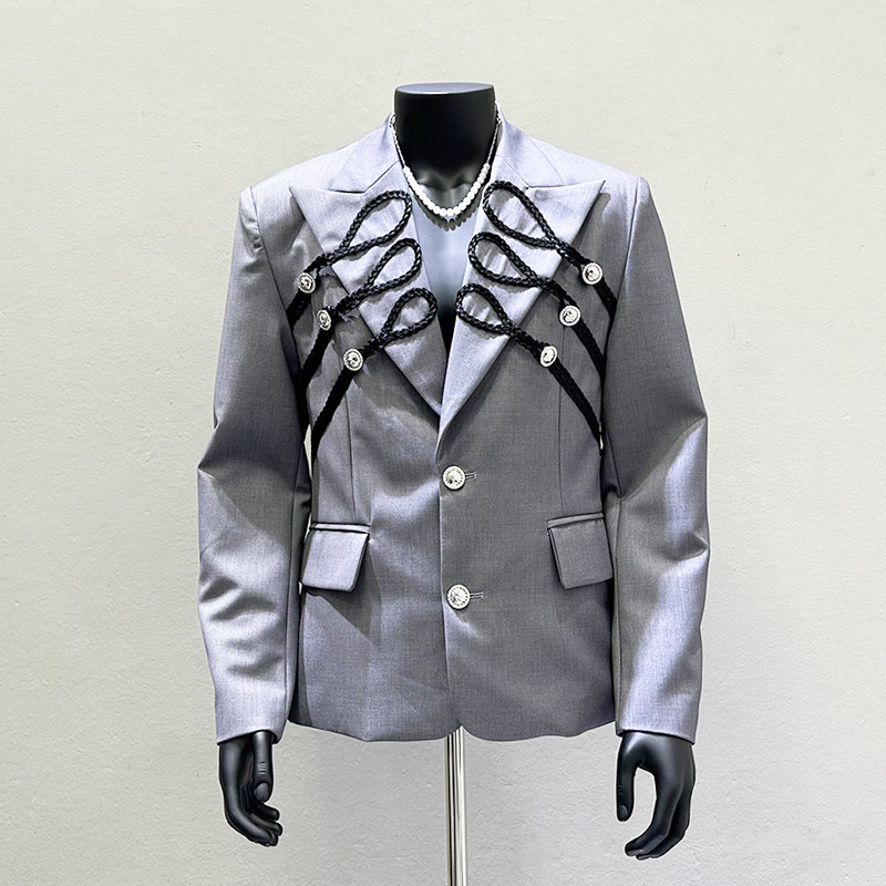 Fashion Street Night - Men's Vintage Court with Braided Trim