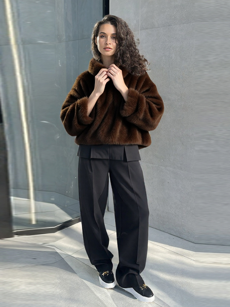 Fashion Women's Brown Hooded F - Street Fashion Men 2025 评论和价格