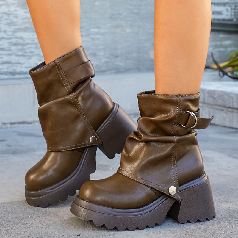 Y2K Streetwear Women Ankle Boo - Street Fashion Y2K 评论和价格